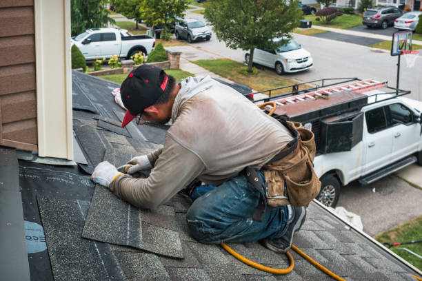 Professional Roof Repair technician working in Troutville, PA